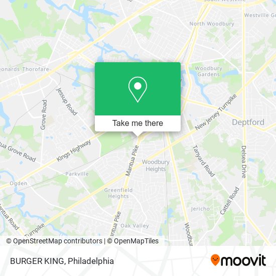 BURGER KING map