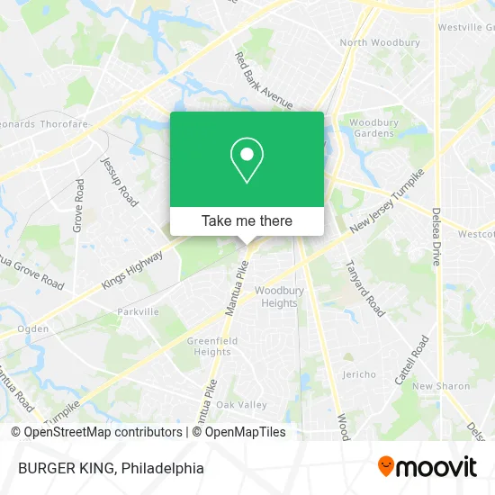 BURGER KING map