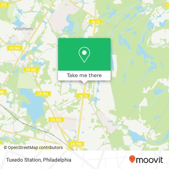 Tuxedo Station, 99 RT-73 S Voorhees, NJ map