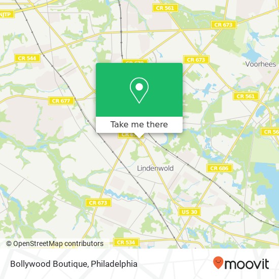 Mapa de Bollywood Boutique, 35 S White Horse Pike Stratford, NJ 08084