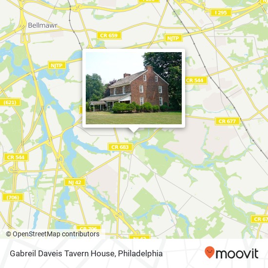 Gabreil Daveis Tavern House map