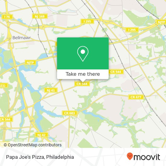 Mapa de Papa Joe's Pizza, 681 E Evesham Rd Runnemede, NJ 08078