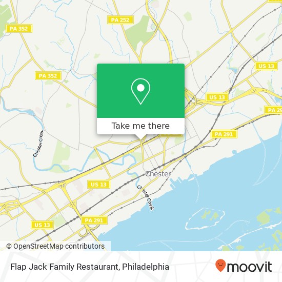 Flap Jack Family Restaurant, 1301 Edgmont Ave Chester, PA 19013 map