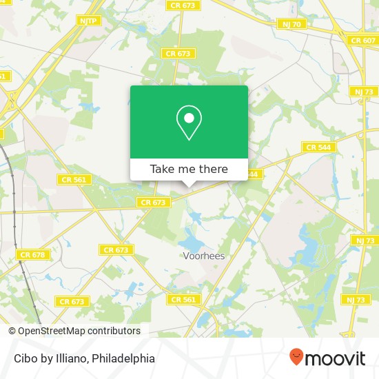 Mapa de Cibo by Illiano, Cherry Hill, NJ 08003
