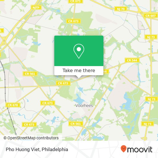 Mapa de Pho Huong Viet, Cherry Hill, NJ 08003