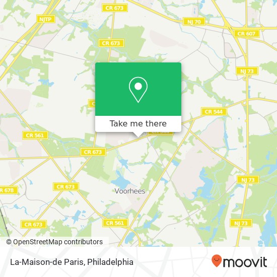 Mapa de La-Maison-de Paris, 486 E Evesham Rd Cherry Hill, NJ 08003