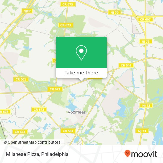 Milanese Pizza map