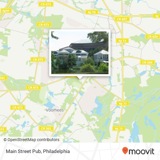 Mapa de Main Street Pub, 2011 Main St Voorhees, NJ 08043