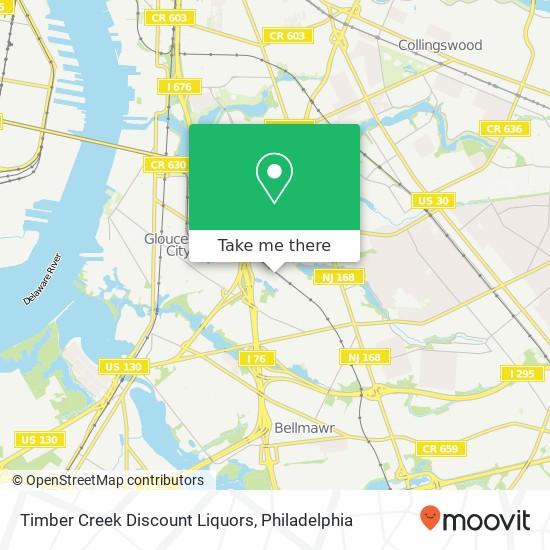 Mapa de Timber Creek Discount Liquors