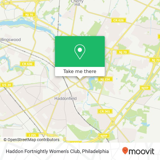 Mapa de Haddon Fortnightly Women's Club