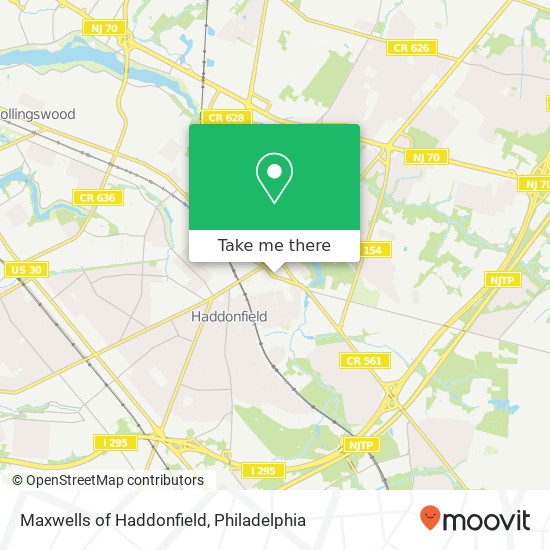 Mapa de Maxwells of Haddonfield, 63 Ellis St Haddonfield, NJ 08033