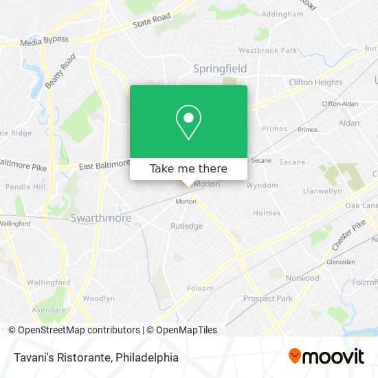 Tavani's Ristorante map