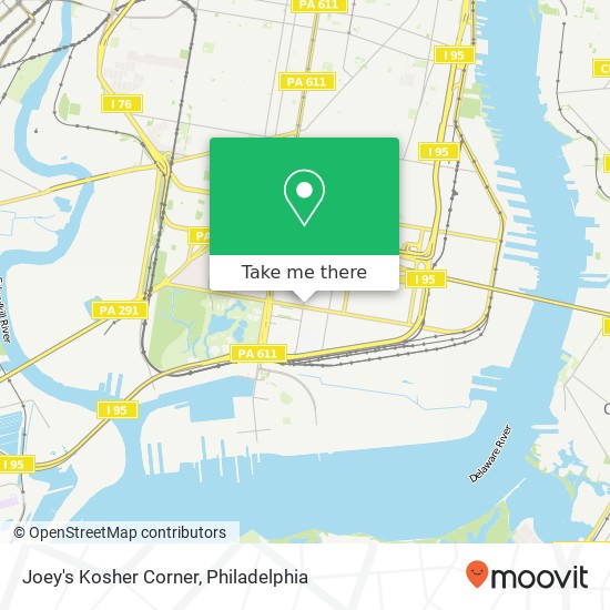 Mapa de Joey's Kosher Corner, 1 Citizens Bank Way Philadelphia, PA 19148