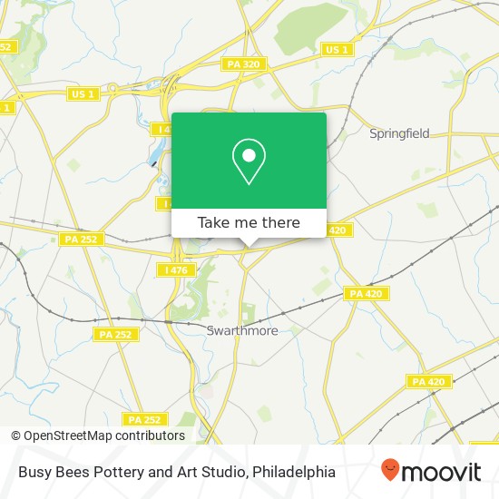 Busy Bees Pottery and Art Studio, 1188 Baltimore Pike Springfield, PA 19064 map