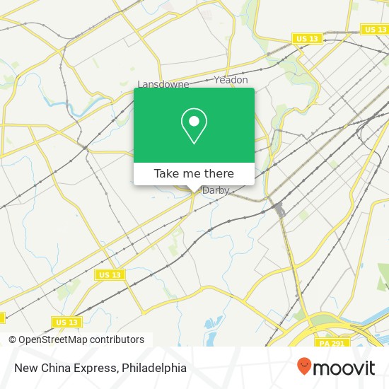 Mapa de New China Express, 31 Chester Pike Collingdale, PA 19023