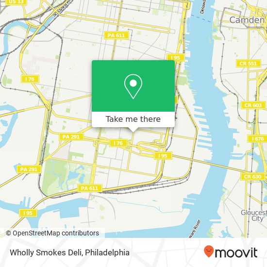 Mapa de Wholly Smokes Deli, 2747 S 7th St Philadelphia, PA 19148