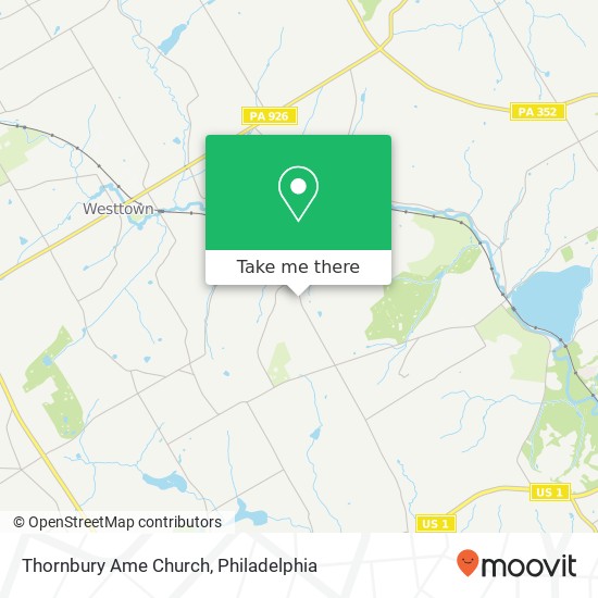 Thornbury Ame Church map
