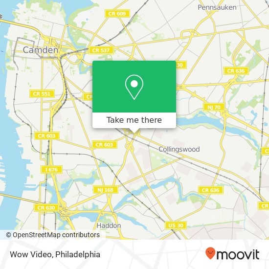 Wow Video, 46 Haddon Ave Collingswood, NJ 08108 map