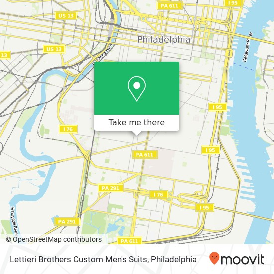 Lettieri Brothers Custom Men's Suits, 1919 S Bancroft St Philadelphia, PA 19145 map