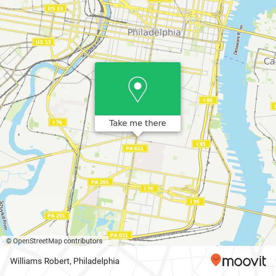 Mapa de Williams Robert, 2027 S Broad St Philadelphia, PA 19148