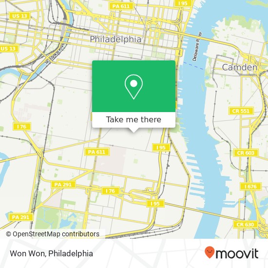 Won Won, 646 Pierce St Philadelphia, PA 19148 map