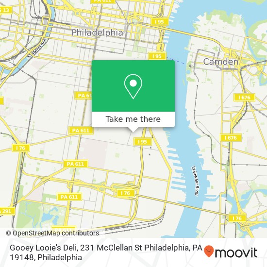 Gooey Looie's Deli, 231 McClellan St Philadelphia, PA 19148 map
