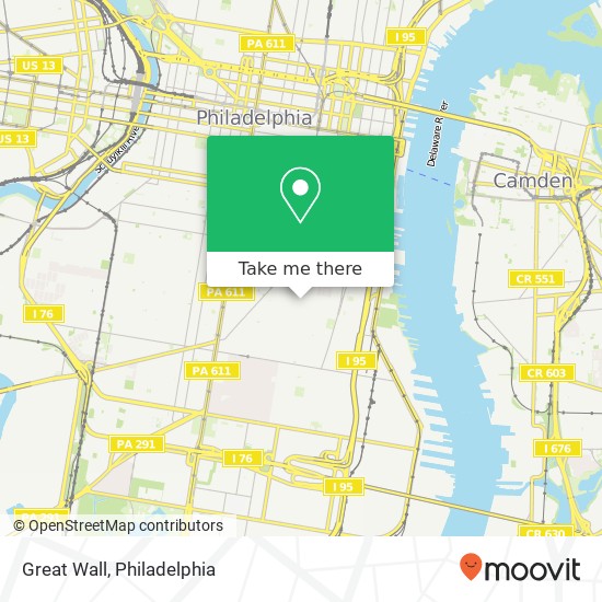 Mapa de Great Wall, 1441 S 7th St Philadelphia, PA 19147