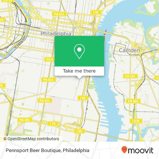 Mapa de Pennsport Beer Boutique, 242 Wharton St Philadelphia, PA 19147