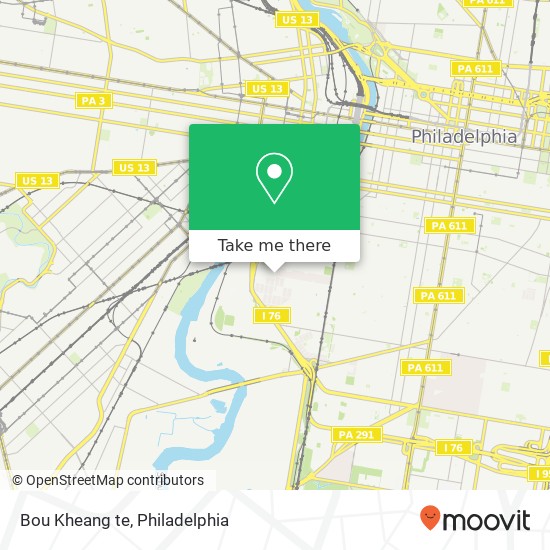 Mapa de Bou Kheang te, 3101 Tasker St Philadelphia, PA 19145