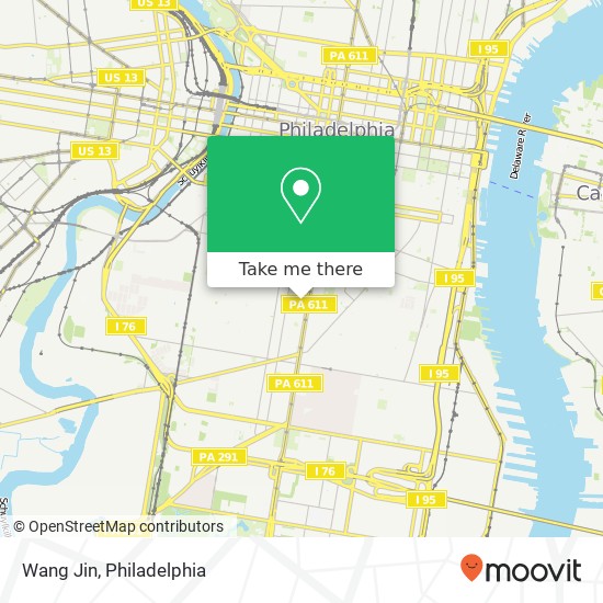 Mapa de Wang Jin, 1422 Dickinson St Philadelphia, PA 19146