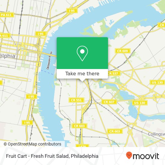 Mapa de Fruit Cart - Fresh Fruit Salad, Benson St Camden, NJ 08103