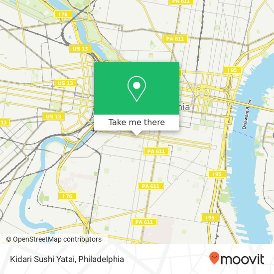 Kidari Sushi Yatai, 1824 South St Philadelphia, PA 19146 map