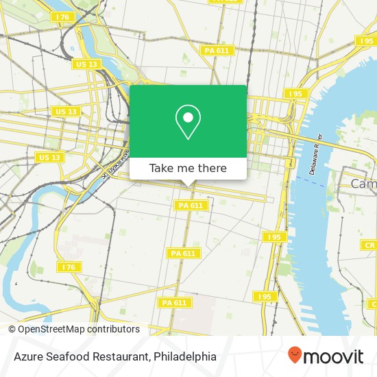 Azure Seafood Restaurant, 1439 South St Philadelphia, PA 19146 map