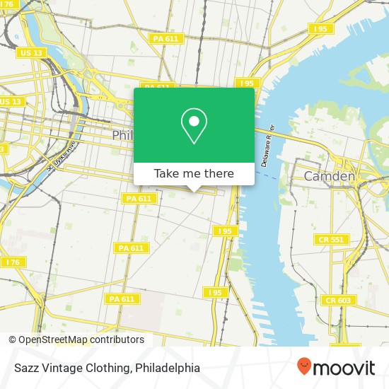 Sazz Vintage Clothing, 618 S 6th St Philadelphia, PA 19147 map