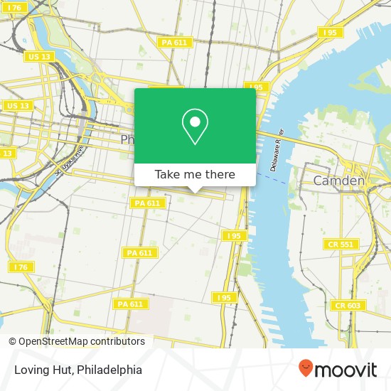 Mapa de Loving Hut, 742 South St Philadelphia, PA 19147
