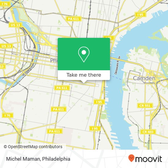 Mapa de Michel Maman, 643 South St Philadelphia, PA 19147