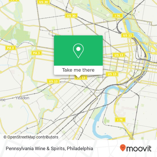 Pennsylvania Wine & Spirits map