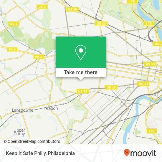 Mapa de Keep It Safe Philly, 5742 Pemberton St Philadelphia, PA 19143