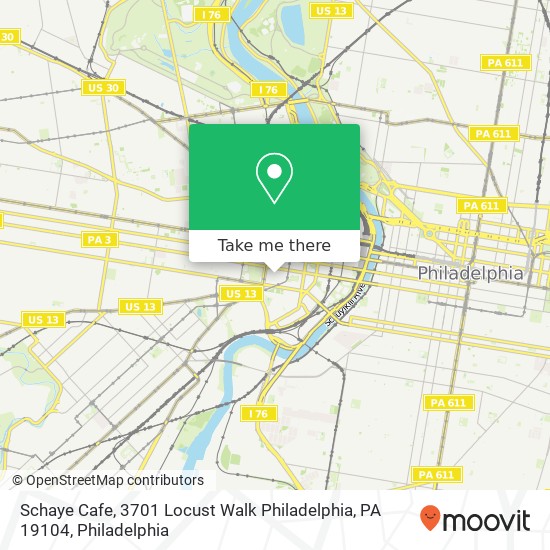 Schaye Cafe, 3701 Locust Walk Philadelphia, PA 19104 map