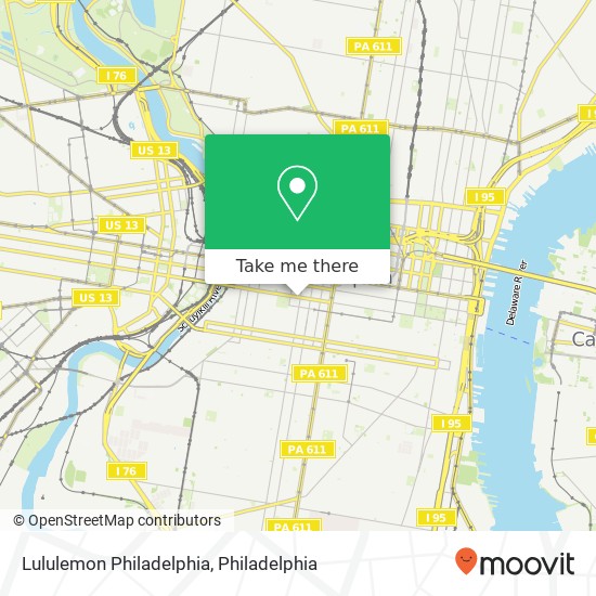 Mapa de Lululemon Philadelphia, 1720 Walnut St Philadelphia, PA 19103