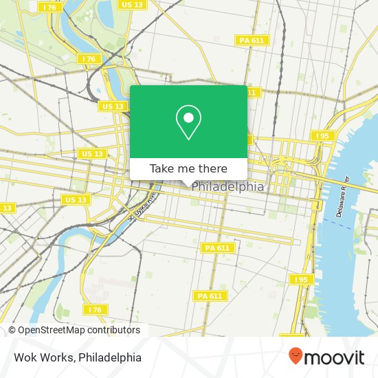 Mapa de Wok Works, 1935 Chestnut St Philadelphia, PA 19103