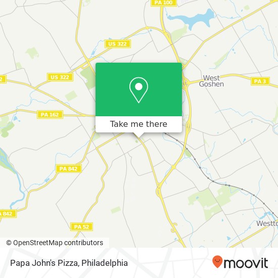Papa John's Pizza map