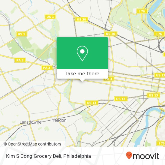 Kim S Cong Grocery Deli, 334 S 60th St Philadelphia, PA 19143 map