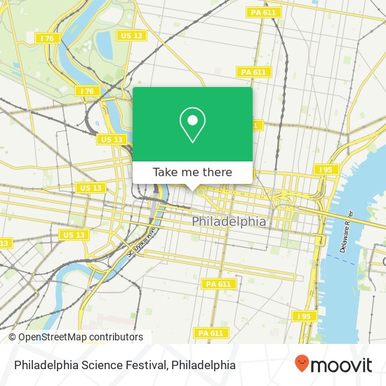 Mapa de Philadelphia Science Festival, 222 N 20th St Philadelphia, PA 19103