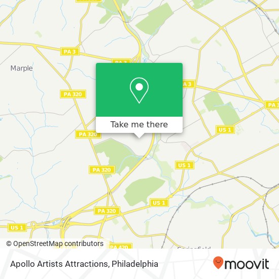 Mapa de Apollo Artists Attractions