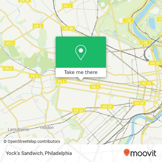 Yock's Sandwich, 5701 Chestnut St Philadelphia, PA 19139 map