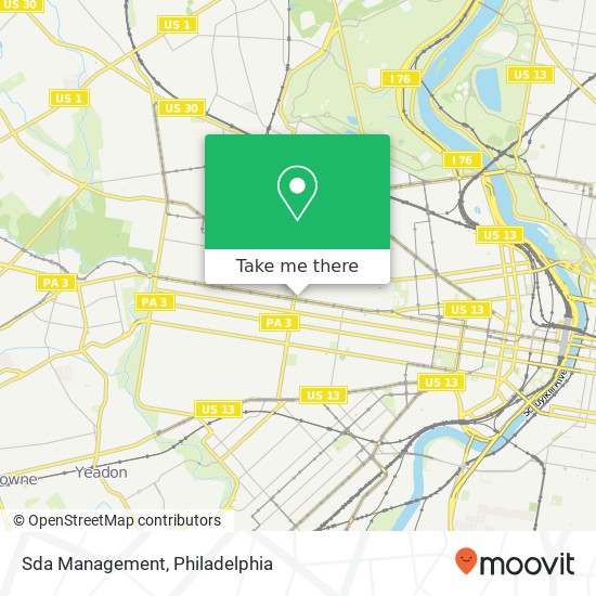 Mapa de Sda Management, 5129 Market St Philadelphia, PA 19139