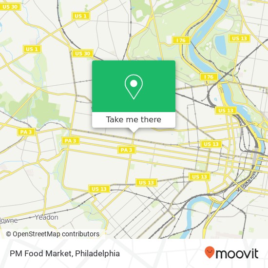 Mapa de PM Food Market, 61 N 52nd St Philadelphia, PA 19139