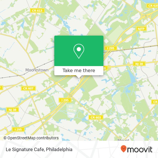 Mapa de Le Signature Cafe, 6000 Midlantic Dr Mt Laurel, NJ 08054