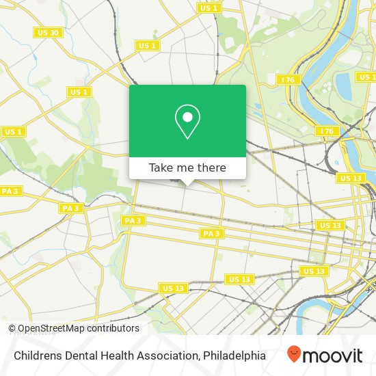 Mapa de Childrens Dental Health Association, 5629 Vine St Philadelphia, PA 19139
